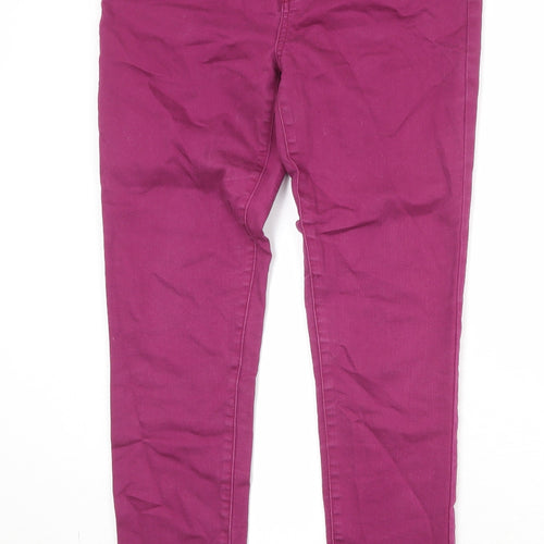 VERO MODA Womens Purple Cotton Straight Jeans Size 29 in Regular Zip