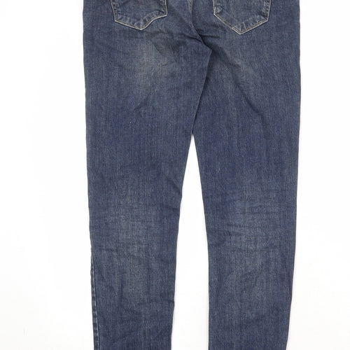 EKYOG Womens Blue Cotton Skinny Jeans Size 8 Regular Zip