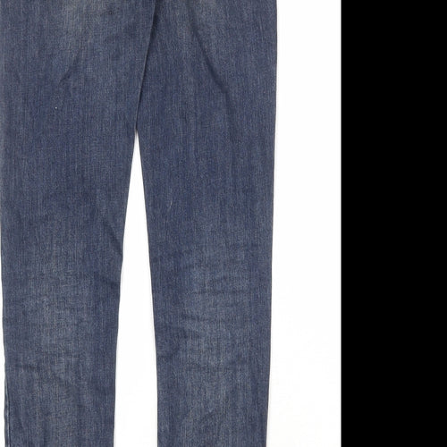 EKYOG Womens Blue Cotton Skinny Jeans Size 8 Regular Zip