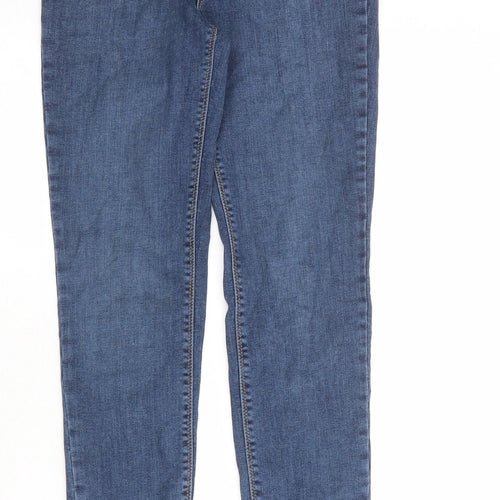 COLLUSION Womens Blue Cotton Skinny Jeans Size 28 in Regular Zip