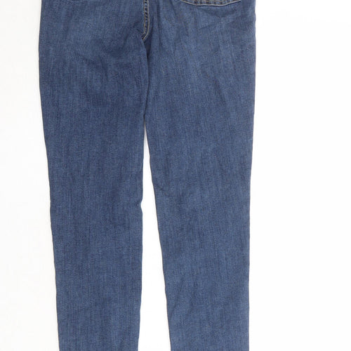 COLLUSION Womens Blue Cotton Skinny Jeans Size 28 in Regular Zip