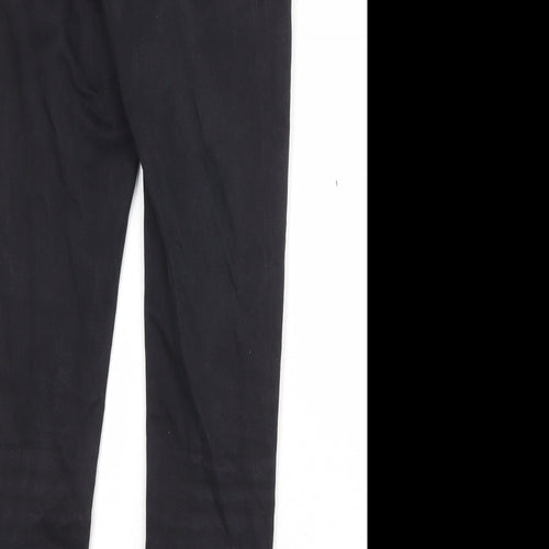 Topshop Womens Black Cotton Skinny Jeans Size 28 Regular Zip