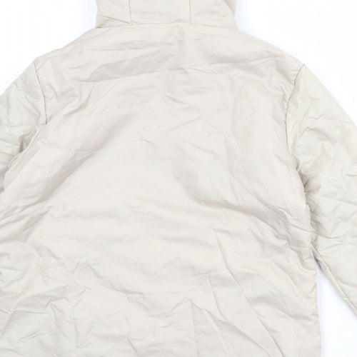 Anne de Lancay Womens Beige Puffer Jacket Jacket Size S Zip
