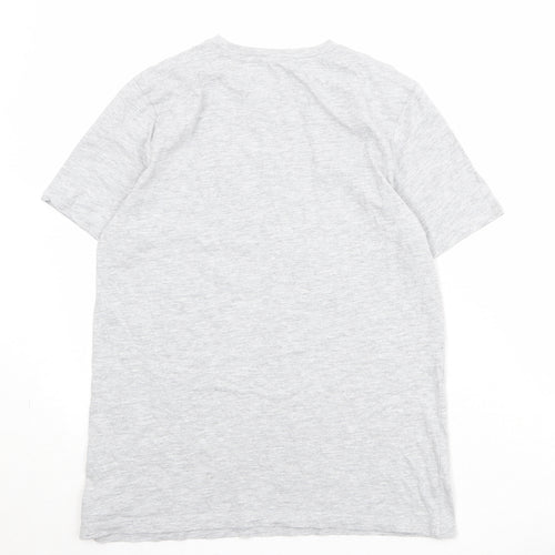Very Boys Grey 100% Cotton Pullover T-Shirt Size 14 Years Crew Neck Pullover