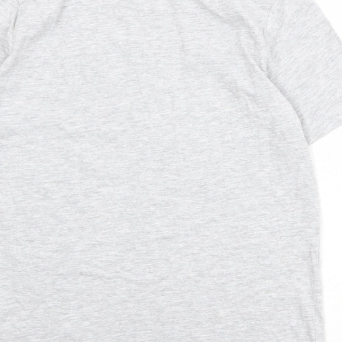 Very Boys Grey 100% Cotton Pullover T-Shirt Size 14 Years Crew Neck Pullover