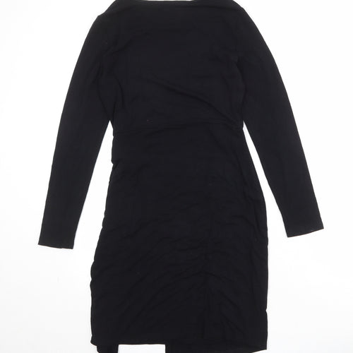 Great Plains Womens Black Viscose A-Line Size S Round Neck Pullover