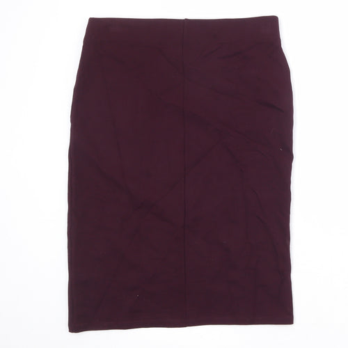Principles Womens Purple Viscose A-Line Skirt Size 12