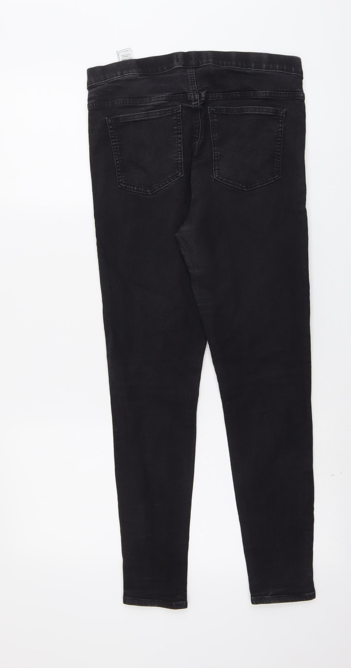 Marks and Spencer Womens Black Cotton Jegging Jeans Size 12 L27 in Regular