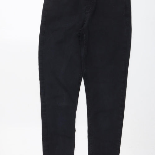 Topshop Womens Blue Cotton Skinny Jeans Size 28 in L27 in Regular Button