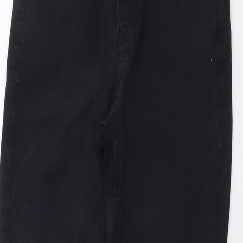 Topshop Womens Blue Cotton Skinny Jeans Size 28 in L27 in Regular Button