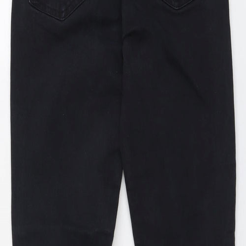 Topshop Womens Blue Cotton Skinny Jeans Size 28 in L27 in Regular Button