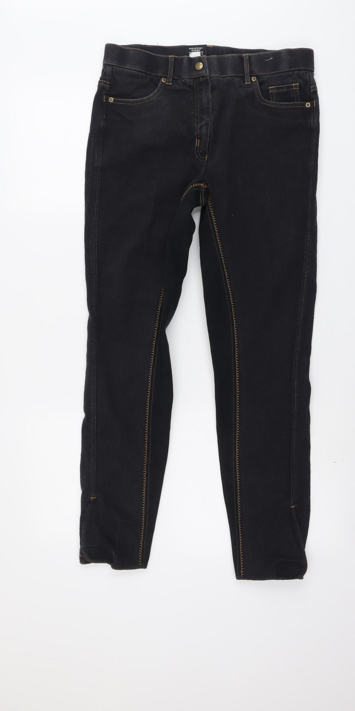Tagg Womens Grey Cotton Straight Jeans Size 30 in L28 in Regular Button