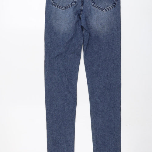 Saint Tropez Womens Blue Cotton Skinny Jeans Size XS L30 in Regular Button