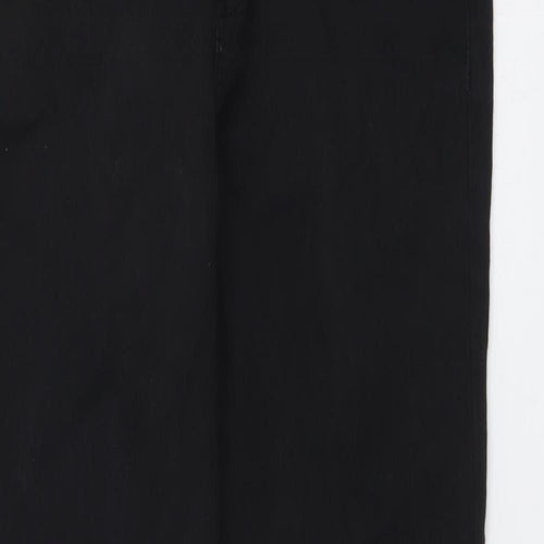 Topshop Womens Black Cotton Skinny Jeans Size 30 in L26 in Regular Button
