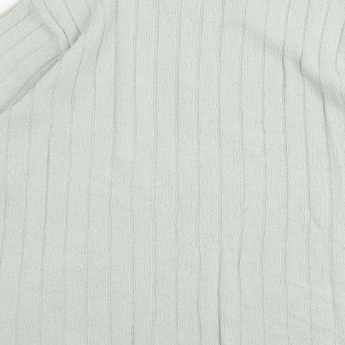 Berkertex Womens Green Round Neck Acrylic Pullover Jumper Size 18