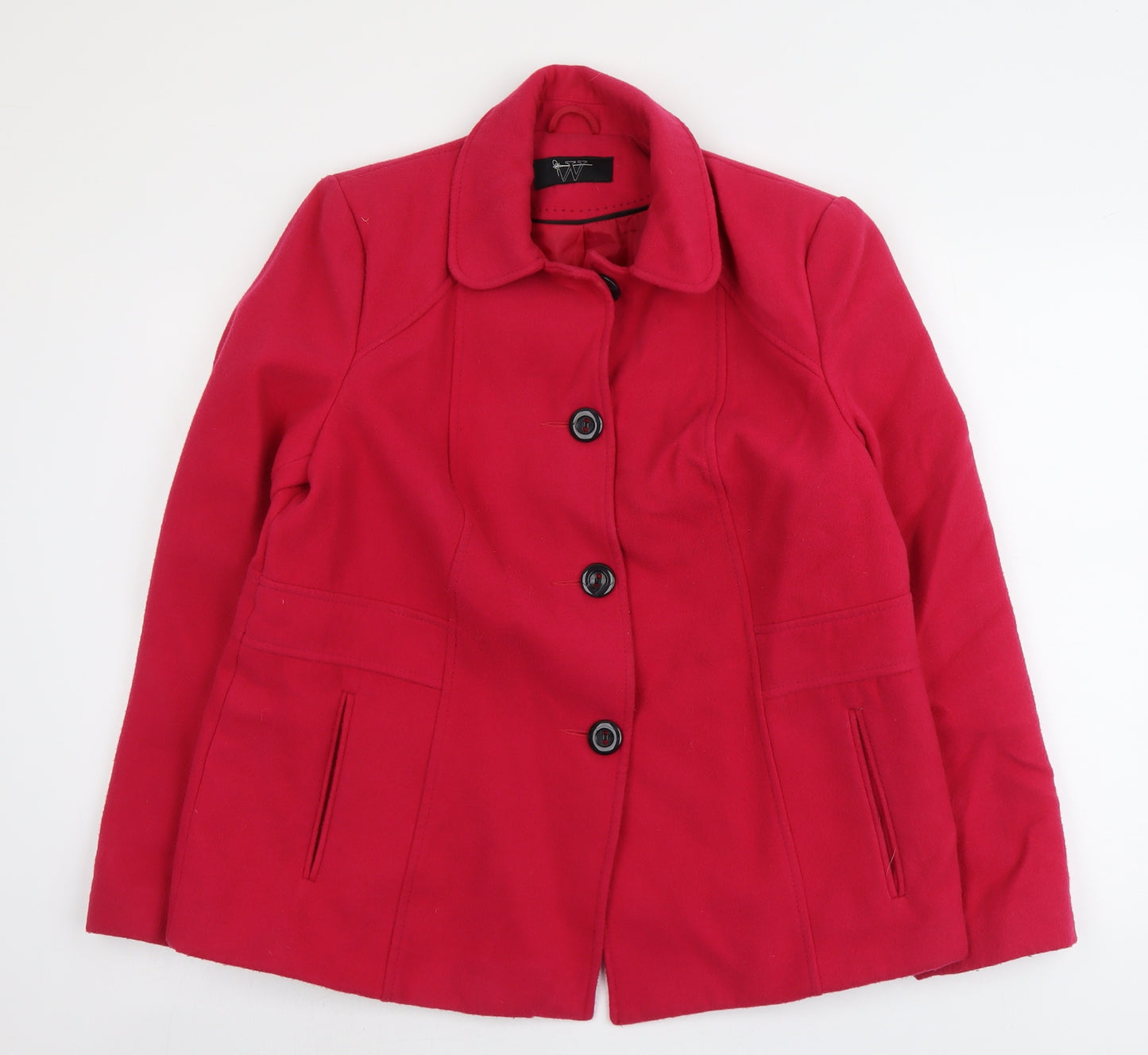 BHS Womens Pink Jacket Blazer Size 16 Button