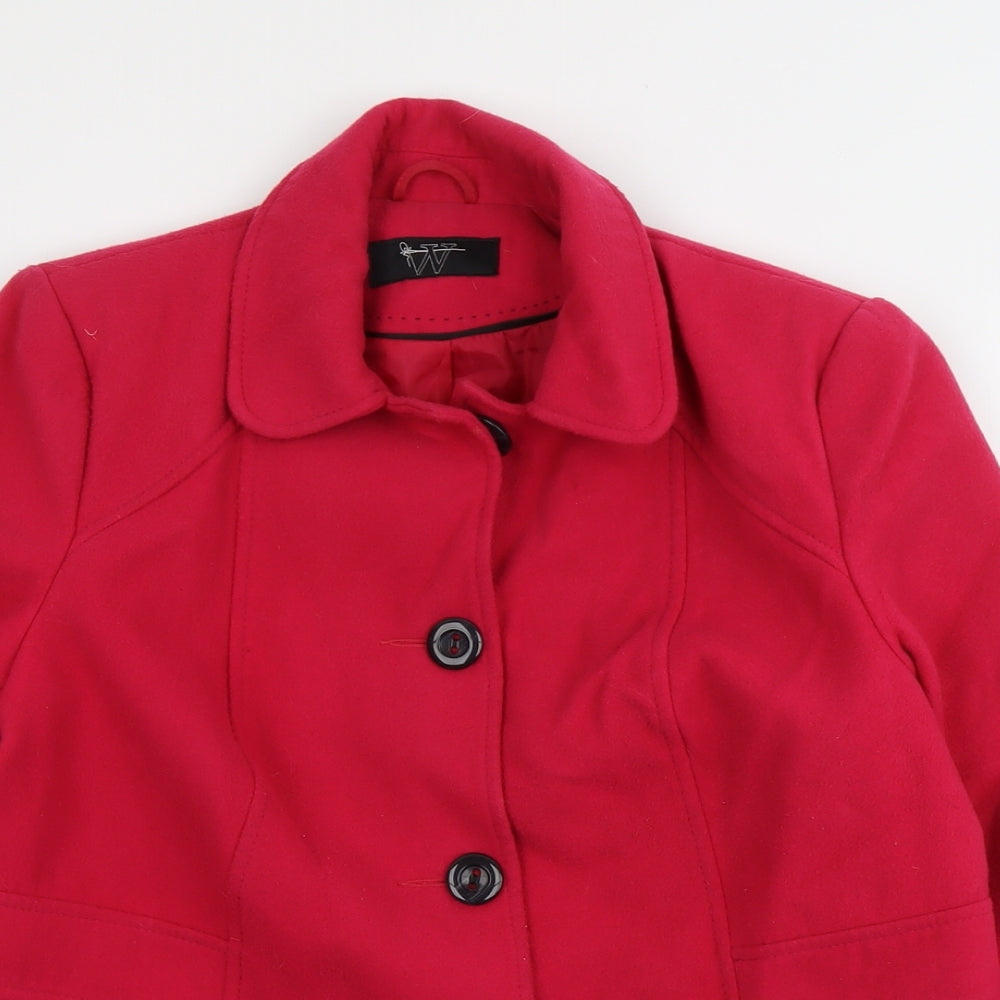 BHS Womens Pink Jacket Blazer Size 16 Button