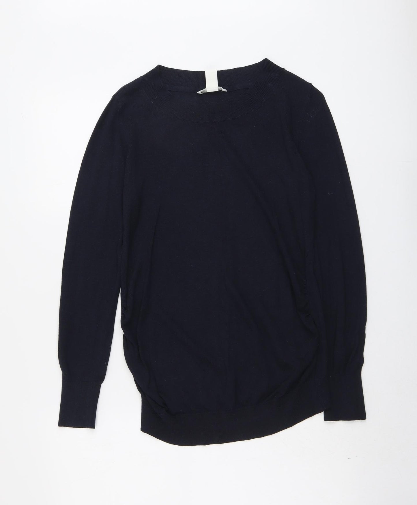H&M Womens Blue Round Neck Polyester Pullover Jumper Size S