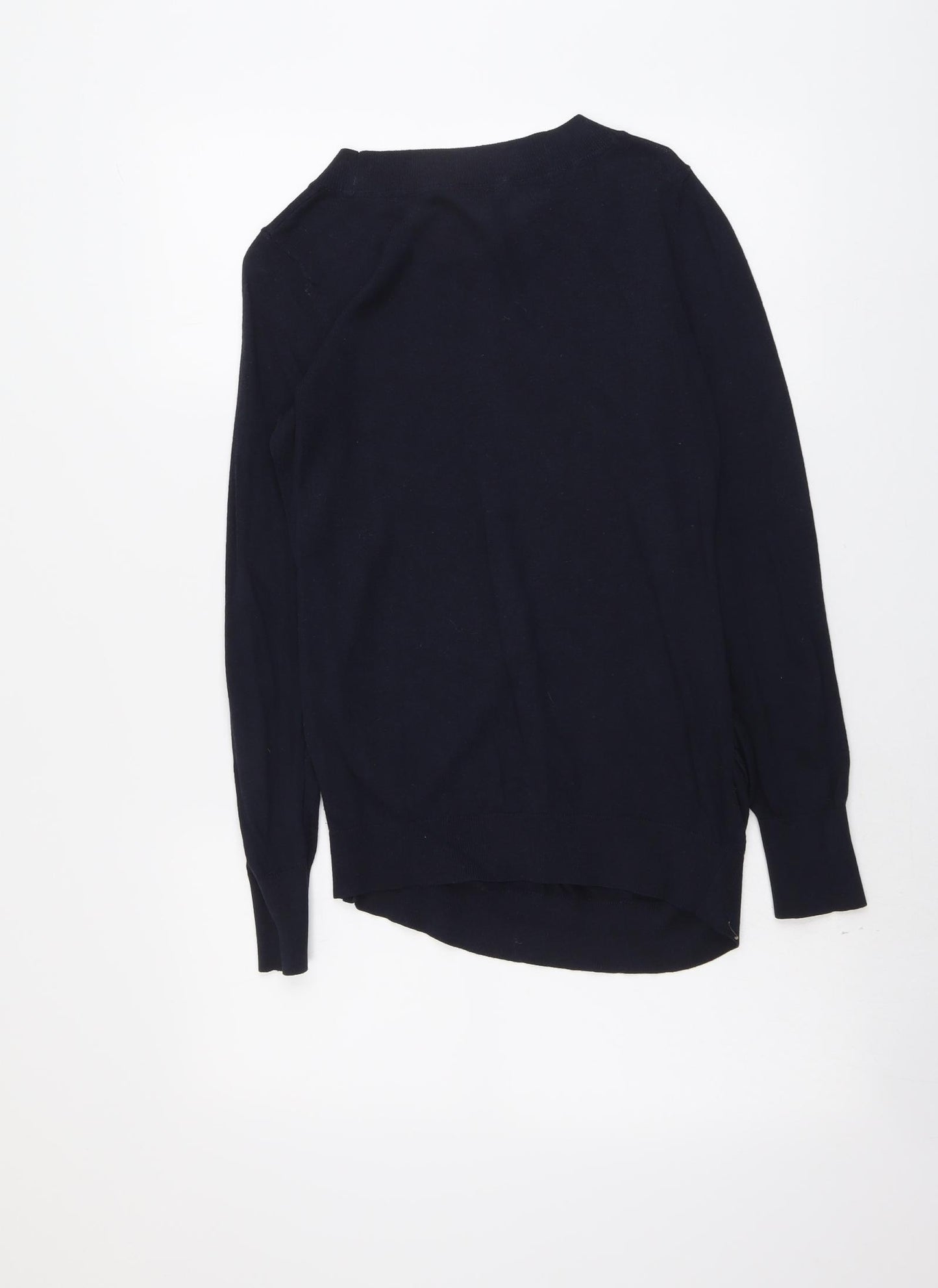 H&M Womens Blue Round Neck Polyester Pullover Jumper Size S