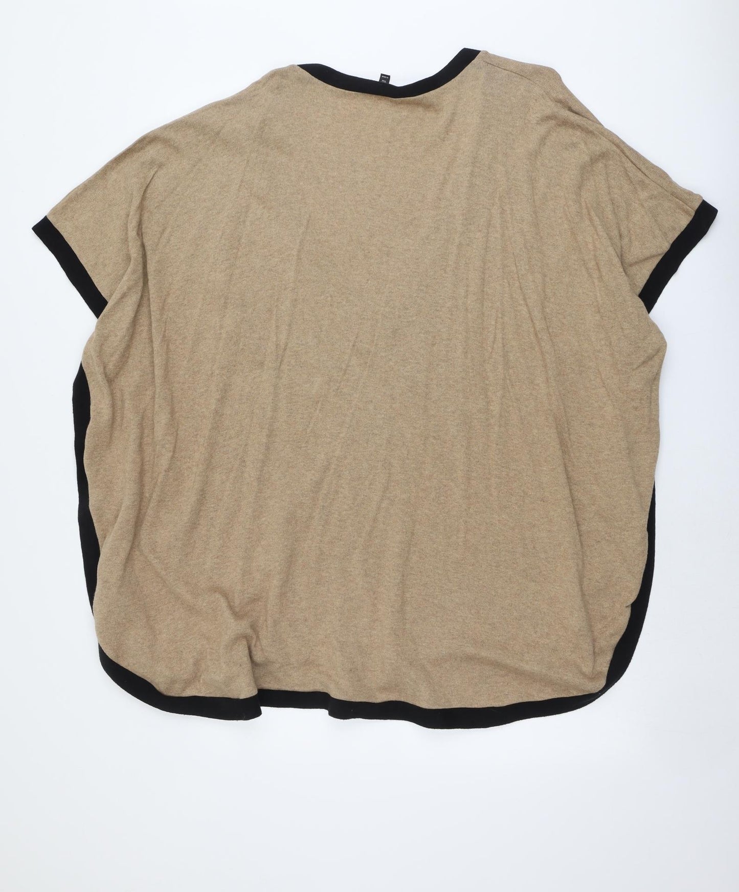 Topshop Womens Beige V-Neck Cotton Cardigan Jumper Size 14