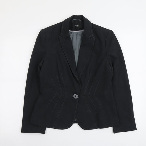 Marks and Spencer Womens Grey Polyester Jacket Blazer Size 12