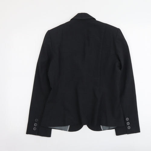 Marks and Spencer Womens Grey Polyester Jacket Blazer Size 12