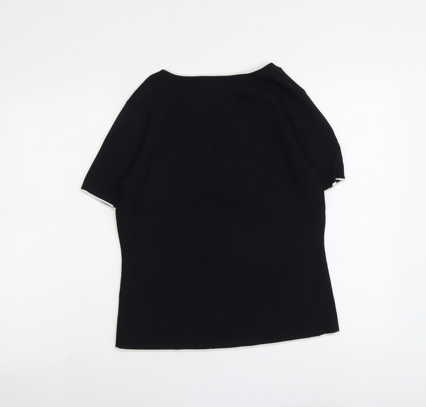 Just Elegance Womens Beige Viscose Basic T-Shirt Size L Round Neck