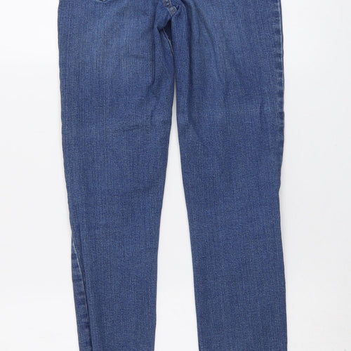 New Look Womens Blue Cotton Skinny Jeans Size 6 L26 in Regular Button