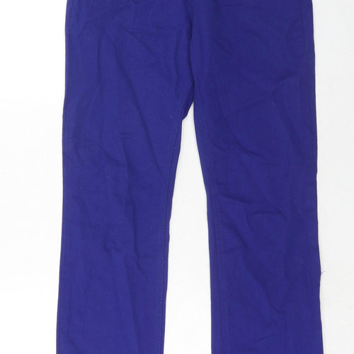 Complot Womens Purple Cotton Straight Jeans Size 25 in Regular Zip