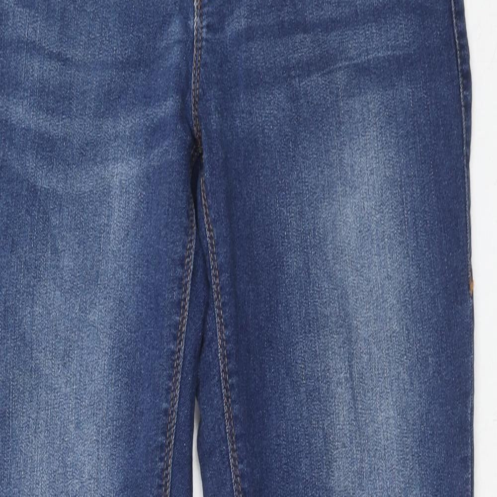 Dorothy Perkins Womens Blue Cotton Skinny Jeans Size 12 Regular Zip