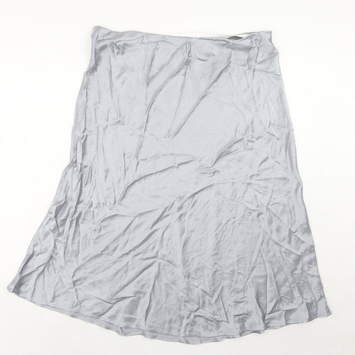 Marks and Spencer Womens Grey Viscose Swing Skirt Size 22