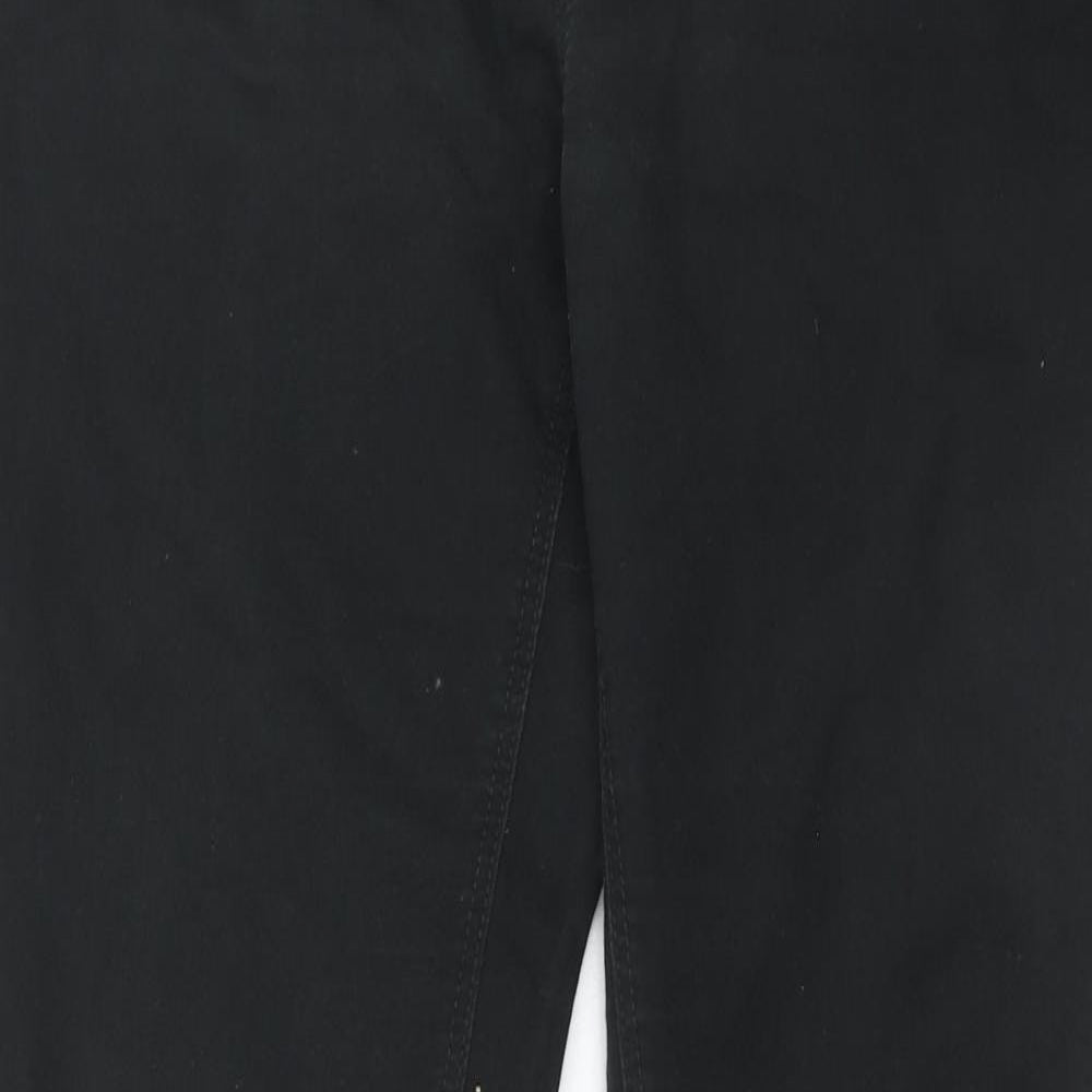 H&M Womens Black Cotton Skinny Jeans Size 16 Regular