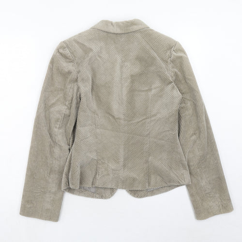 Part Two Womens Beige Cotton Jacket Blazer Size 10