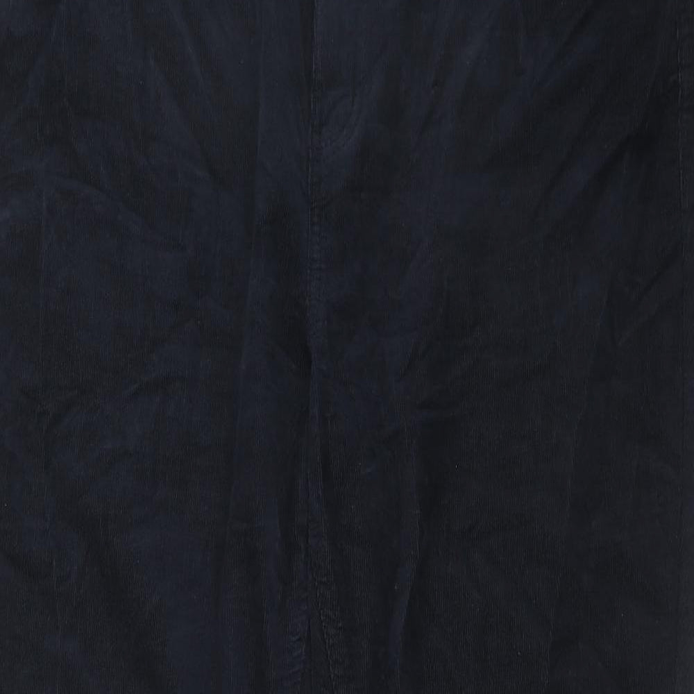 Marks and Spencer Womens Blue Camel Trousers Size 20 Regular Zip