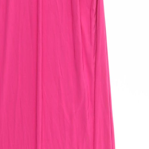 PRETTYLITTLETHING Womens Pink Polyester Peasant Skirt Size 10