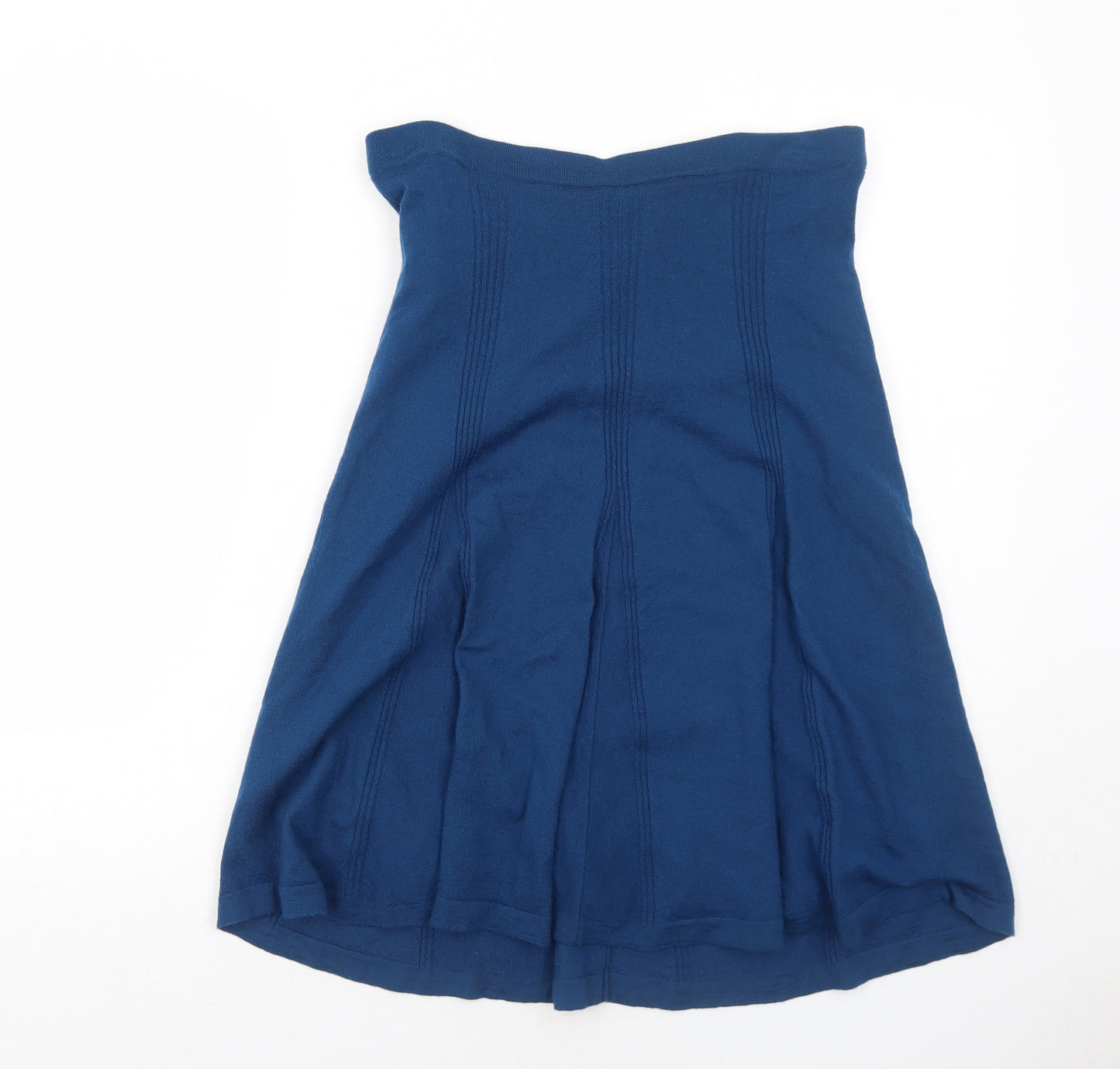 EAST Womens Blue Wool Swing Skirt Size M