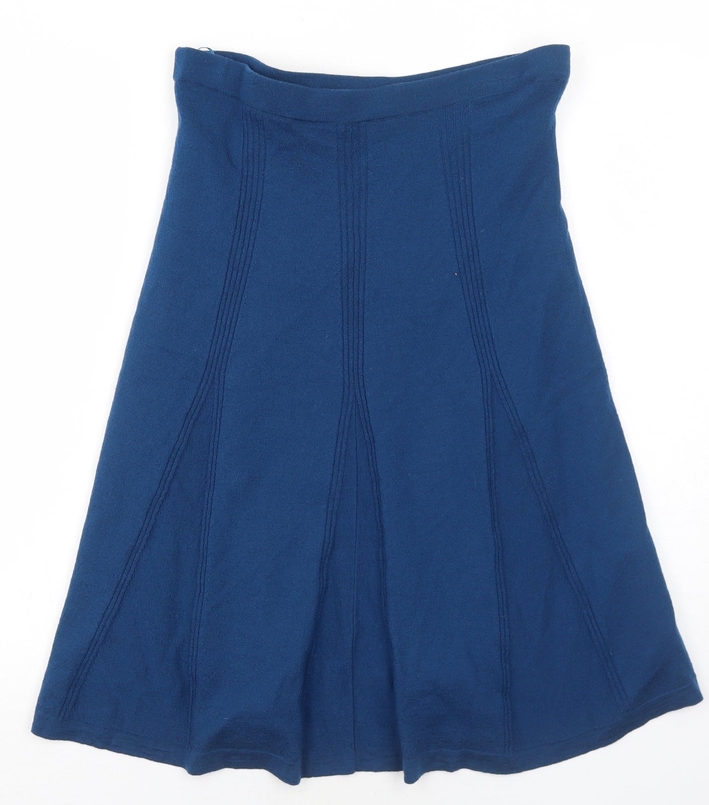EAST Womens Blue Wool Swing Skirt Size M