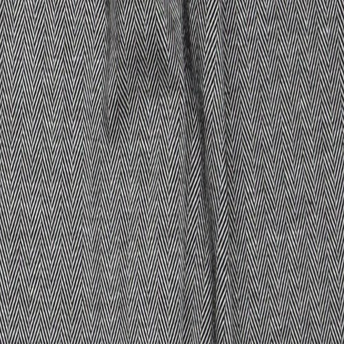 Marks and Spencer Womens Grey Geometric Polyester Trousers Size 8 Regular