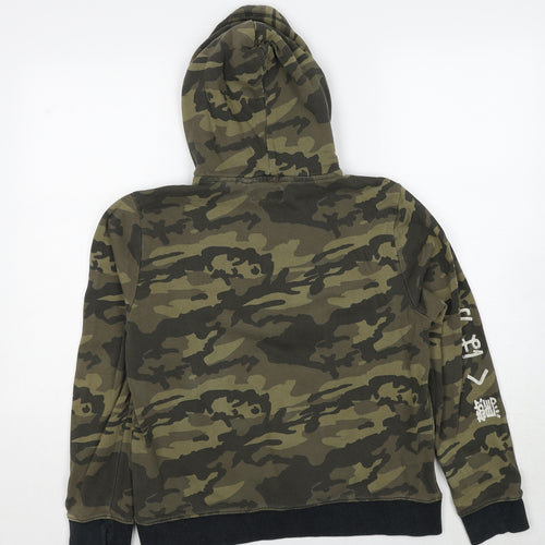NEXT Boys Green Camouflage Cotton Pullover Hoodie Size 14 Years Pullover - Tokyo