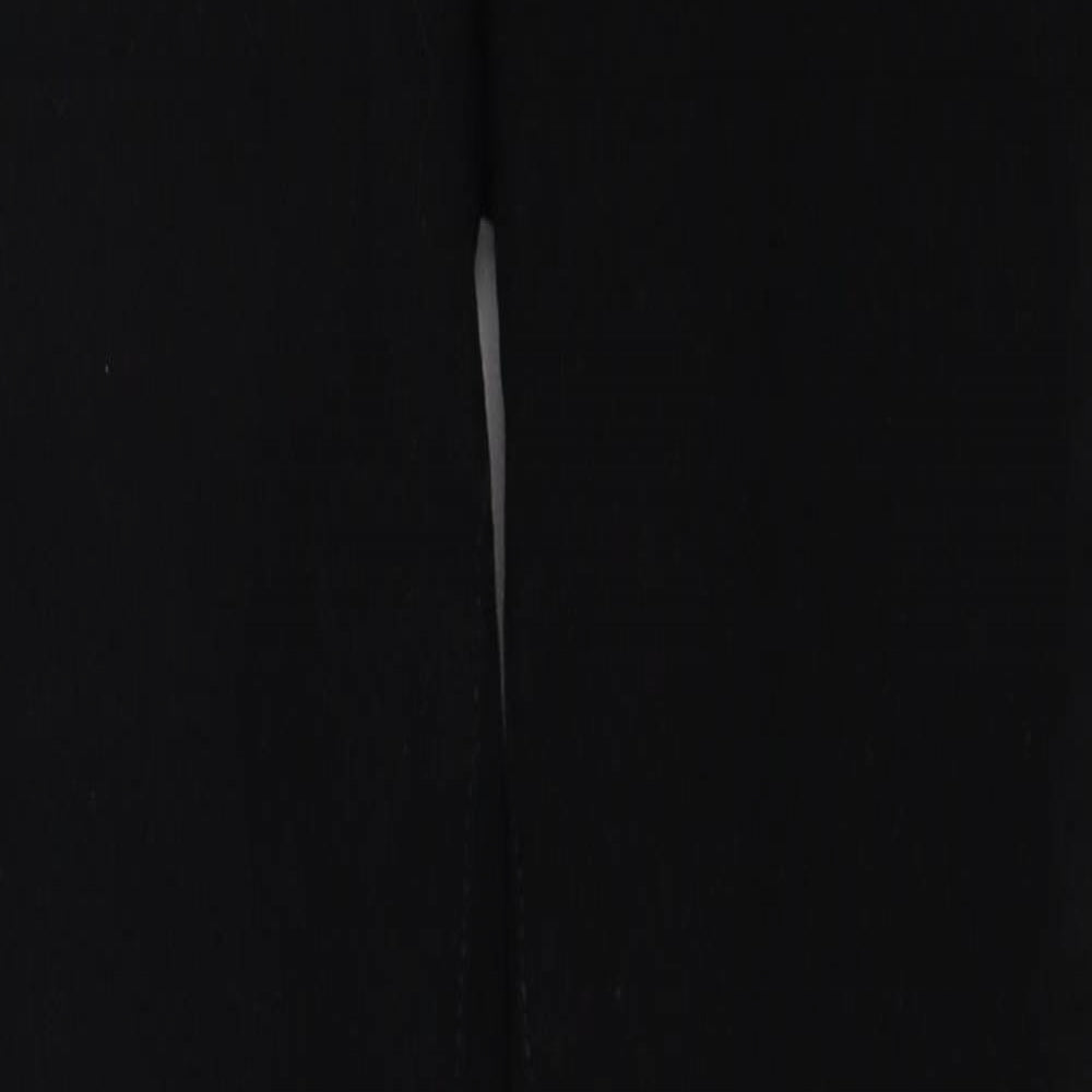 NEXT Womens Black Cotton Skinny Jeans Size 10 Regular Zip
