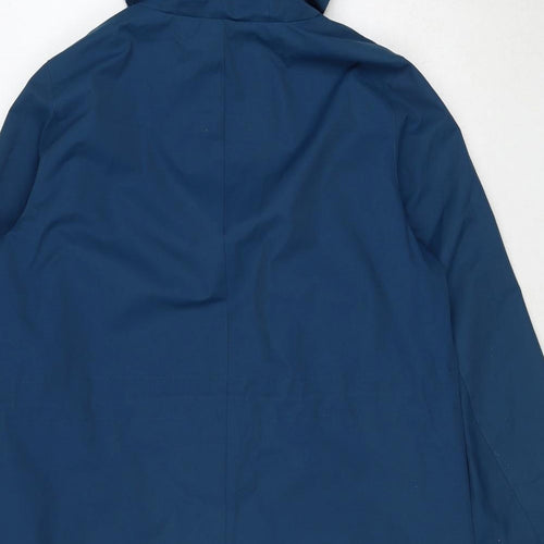 MANTARAY PRODUCTS Womens Blue Rain Coat Coat Size 14 Zip