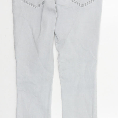 NEXT Womens Grey Cotton Jegging Jeans Size 6 Regular Zip
