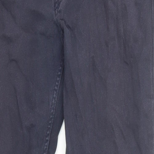 H&M Womens Blue Cotton Skinny Jeans Size 8 Regular Zip