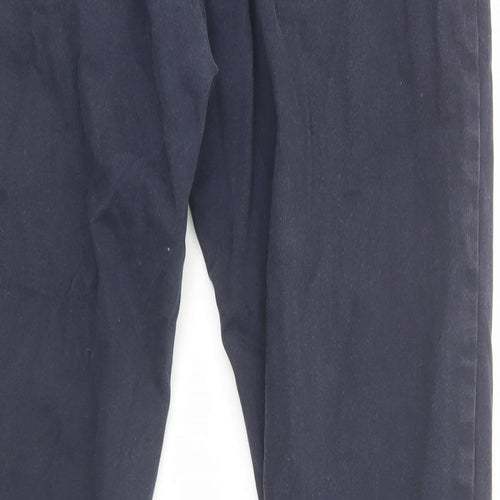 H&M Womens Blue Cotton Skinny Jeans Size 8 Regular Zip
