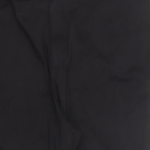 Marks and Spencer Womens Black Cotton Skinny Jeans Size 30 Regular Zip