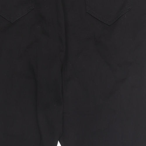 Marks and Spencer Womens Black Cotton Skinny Jeans Size 30 Regular Zip