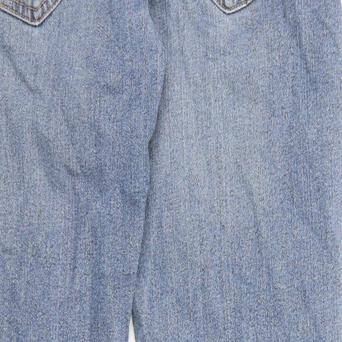 NEXT Mens Blue Cotton Straight Jeans Size 34 in Slim Zip