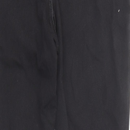 Boohoo Womens Black Cotton Skinny Jeans Size 10 Regular Zip