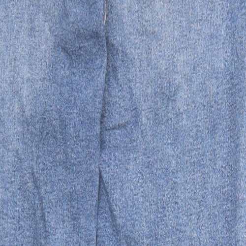 Topshop Womens Blue Cotton Skinny Jeans Size 26 in L30 in Regular Zip