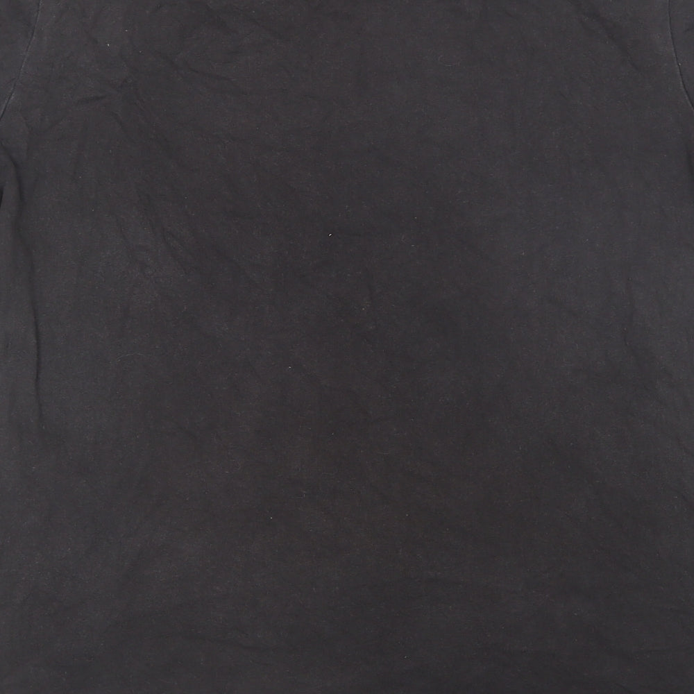 PUMA Boys Black Cotton Pullover T-Shirt Size 15-16 Years Crew Neck Pullover